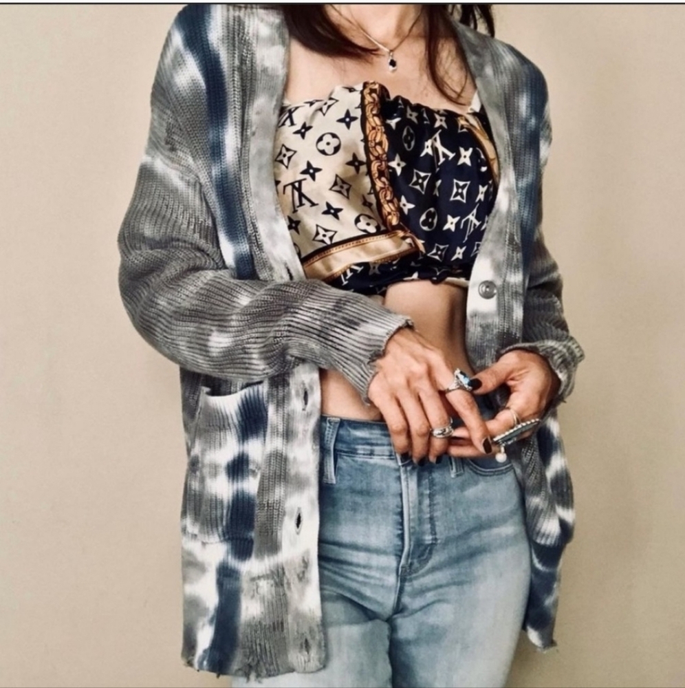 Young Fabulous and Broke tie dye cardigan size S/M